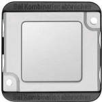 Merten  Abdeckung  Panzer Silber (matt) 392360