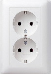GIRA  Einsatz Doppelsteckdose System 55, Standard