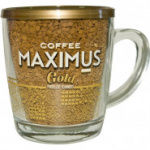 Кофе сублимированный в стеклянной кружке ?Gold? ТМ Maximus 70г