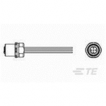 2273054-1 TE Connectivity M12 Cable Assembly Single-Ended Female Straight / 200 mm Cable, 4 wire / Unshielded