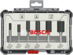 Nutfraeser Set, 6 tlg., ВјвЂќ Schaft Bosch Accessories
