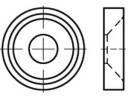 TOOLCRAFT  TO-5455470 Rosettenscheiben  3 mm   884