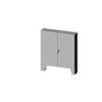 SCE-727216ULP Saginaw 2DR LP Enclosure / ANSI-61 gray powder coating inside and out. Optional sub-panels are powder coated white.