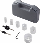 HSS-BI-Metall Lochsaegen-Set d 22/29/35/44/51/68 mm