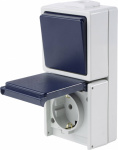 as - Schwabe 62455  Aufputz-Schalter   IP54 Grau