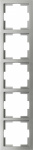 GAO 5fach Rahmen  Modul Silber EFT005silver
