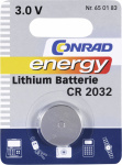 Conrad energy CR2032 Knopfzelle CR 2032 Lithium 20