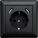 LEDmaxx USB1002 1fach Unterputz-Steckdose  mit USB
