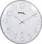 Techno Line WT 8235 chrom-optik Funk Wanduhr 350 m