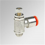9031202B Metal Work Flow Micro-regulator series MRF "N" bi-directional with automatic Fitting brass ring o4 coupling 1/8