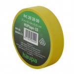 Изолента ПВХ 25мм (рул.20м) жел. HAUPA 263868