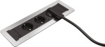 Kopp 939625011 Einbau-Steckdosenleiste 3fach Alumi