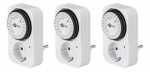 Goobay 55539 Steckdosen-Zeitschaltuhr analog 3er S