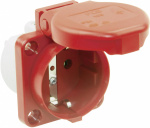 PCE 105-0rw  Anbau-Steckdose   IP44 Rot