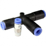 KCE04-02 SMC KCE, Tube Coupler, Self Seal Fittings, Bulkhead Connector