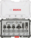 Bosch Trim&Edging Fraeser Set, 6 tlg., 8mm Schaft B