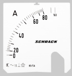MGS57080A Schrack Technik Wechselskala, 72x72mm, 80/160/5A AC