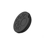 50569 Icotek KEL-DP 50|11 B bk / Cable entry plate, round, pluggable, for wall thickness 2.8 - 4 mm, IP65