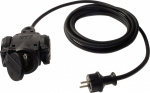 as - Schwabe 60458 Steckdosen-Verteiler  Schwarz S