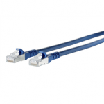 130845A544-E Metz Patch cord copper (twisted pair) / Patchkabel RJ45 Cat.6A AWG26 S/FTP LSHF 15,0 m blau
