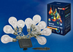 Гирлянда садовая USL-S-126/PT4000 BULBS на солнечной батарее IP44 Uniel UL-00003332
