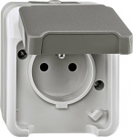 Merten   Steckdose Aquastar Licht-Grau MEG2500-802