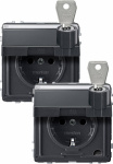 Merten   Steckdose Aquadesign Anthrazit MEG2318-72
