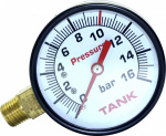Aerotec Manometer 9052070    Aussengewinde 1/4" 1 S