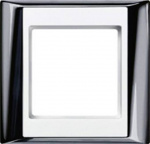 Jung 1fach Rahmen  A plus Chrom/Alpinweiss AP581GCR