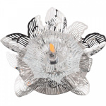 Светильник декоративный встраиваемый DLS-F127 G4 CHROME/CLEAR "Fiore" без лампы G4 основание металл цвет хром прозр. кристалл отделка метал. элементами цвет хром Fametto UL-00000352