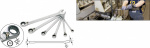 Knarren-Ring-Maulschluessel-Satz 6teilig 21 - 32 mm