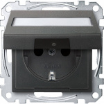 Merten   Steckdose System M Anthrazit MEG2312-0414