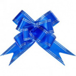 Бант Набор 10 шт, бабочка 30х500 мм, синий 44908
