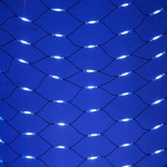 Гирлянда "Сеть" 2x3м 432LED бел./син. провод черн. каучук Neon-Night 217-123