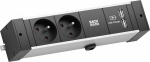 Bachmann 941.102 Tischsteckdose 2fach Schwarz GST1