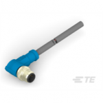 T4161220002-003 TE Connectivity M12  Cable Assembly Single Ended Male Right Angle / 1500 mm PUR Cable, 2 wire / Shielded