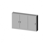 SCE-72XM3EW18 Saginaw 3DR XM Enclosure / ANSI-61 gray powder coating inside and out. Sub-panels are powder coated white.