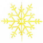 Фигура елочная "Снежинка резная 3D" 31см золото (уп.8шт) Neon-Night 502-341