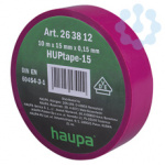 Изолента ПВХ 15мм (рул.10м) d60мм фиол. HAUPA 263812