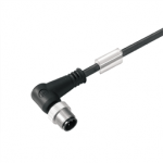 1021790150 Weidmueller Sensor-actuator Cable (assembled) / Sensor-actuator Cable (assembled), One end without connector, M12, No. of poles: 4, Cable length: 1.5 m, pin, 90°