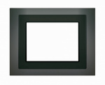 KX5888AB14 Schrack Technik Designrahmen für Touch-Panel, Glas schwarz