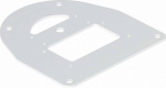 6290331 Bodenplatte  160 mm Weissaluminium