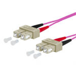 151S1EOEO10E Metz Fibre optic patch cord / OpDAT Patchkabel SC-D/SC-D OM4 1,0 m
