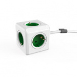 Разветвитель-удлинитель Allocacoc PowerCube Extenden 5розеток 1,5м, зелёный