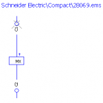 28069 Schneider Electric voltage release Compact MX / 42 V AC 50/60Hz / NS80HMA