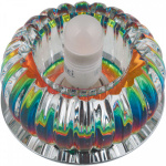 Светильник декоративный встраиваемый DLS-F115 G9 CHROME/COLOUR "Fiore" без лампы G9 основание металл цвет хром отделка кристалл цвет радужный Fametto 10747