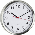 TFA 60.3529.02 Funk Wanduhr 22 cm x 4.5 cm Alumini