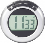 KW-9058 Timer Silber, Schwarz digital