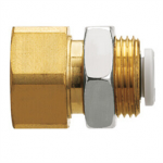 KQ2E10-02A SMC KQ2E, One-touch Fitting White Color - Bulkhead Connector