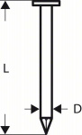 Dachpappennagel CN 45-15 HG 19 mm, feuerverzinkt 5